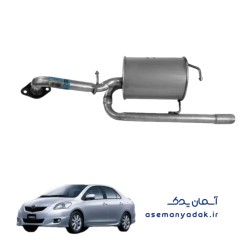 مبدل گاز اگزوز به صدا خفه‌کن تویوتا یاریس
