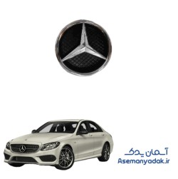 آرم جلو پنجره بنز C200